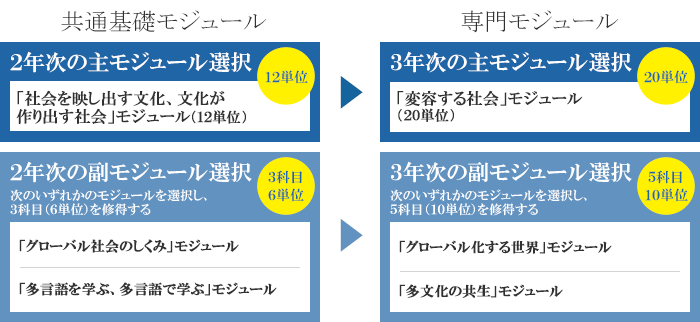 モジュールの組み合わせ