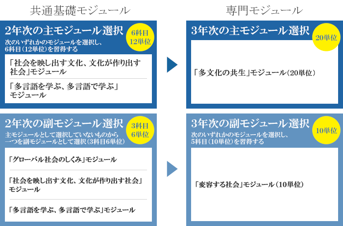 モジュールの組み合わせ